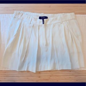 Isabel Marant Off-White Pleated Mini Skirt Size 40